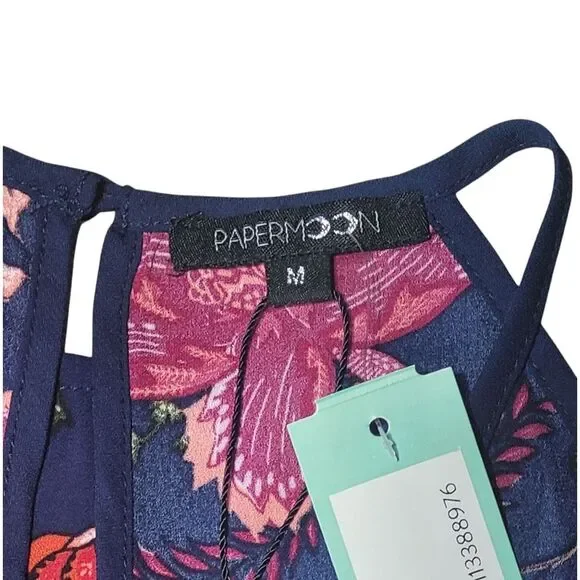 Papermoon Walita Cutout Detail Blouse Stitch Fix Womens Medium NWT - Picture 5 of 8